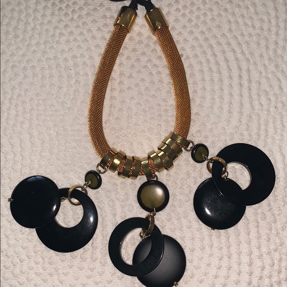 MARNI ribbon bib statement necklace